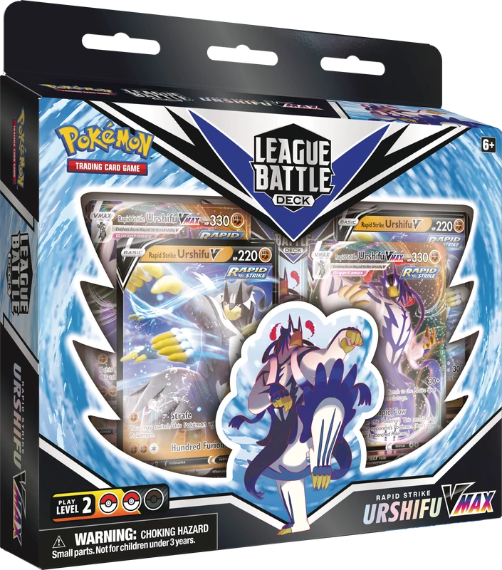The Pokemon Company Pokemon TCG League Battle Deck Rapid Strike Urshifu VMax 3 The Pokemon Company Pokemon TCG League Battle Deck Rapid Strike Urshifu VMax