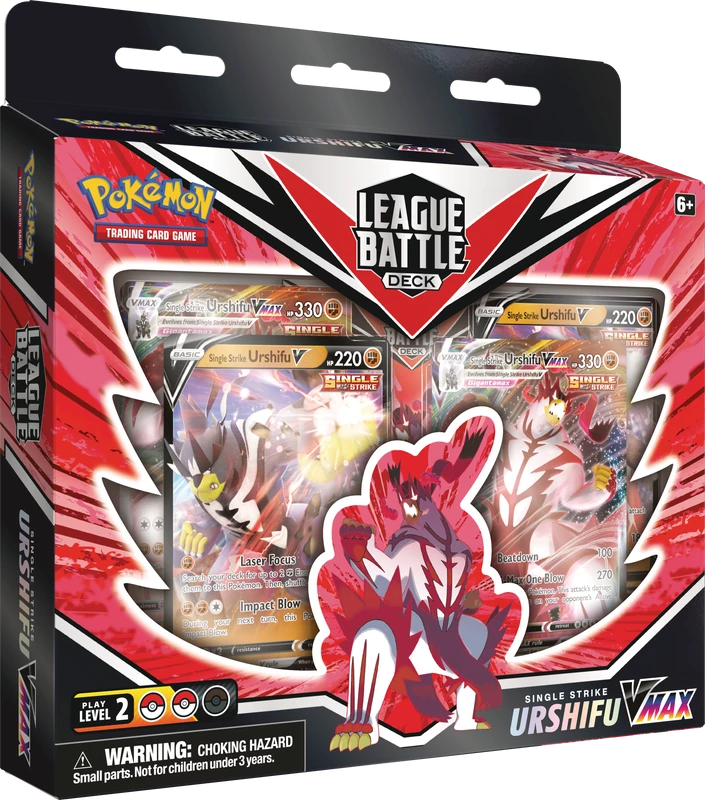 The Pokemon Company Pokemon TCG League Battle Deck Single Strike Urshifu VMax 3 The Pokemon Company Pokemon TCG League Battle Deck Single Strike Urshifu VMax