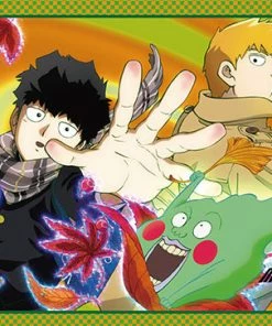 Great Eastern HOME & APPAREL Mob Psycho 100 Wall Scroll "Kageyama, Reigen And Ekubo In Fall"