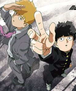 Great Eastern Mob Psycho 100 Wall Scroll "Kageyama, Reigen And Ekubo" HOME & APPAREL