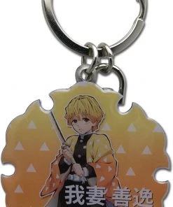 Great Eastern ACCESSORIES Demon Slayer Keychain Zenitsu Metal Charm
