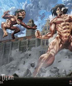 Great Eastern HOME & APPAREL Attack On Titan Wall Scroll "Titan Clash"