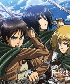Great Eastern HOME & APPAREL Attack On Titan Wall Scroll "Key Art 16"