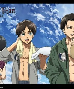 Great Eastern Attack On Titan Wall Scroll "Fitness Group" HOME & APPAREL