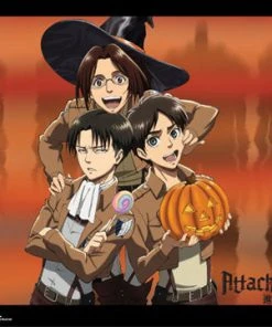 Great Eastern HOME & APPAREL Attack On Titan Wall Scroll "Halloween Group"