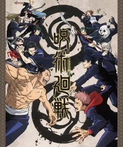 Great Eastern HOME & APPAREL Jujutsu Kaisen Throw Blanket Battle Keyart Ver.