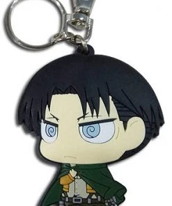 Great Eastern ACCESSORIES Attack On Titan Keychain Levi Dedicated