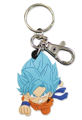 Great Eastern ACCESSORIES Dragon Ball Super Keychain Super Saiyan God Blue Goku 3 Great Eastern ACCESSORIES Dragon Ball Super Keychain Super Saiyan God Blue Goku