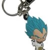 Great Eastern ACCESSORIES Dragon Ball Super Keychain Super Saiyan God Blue Vegeta