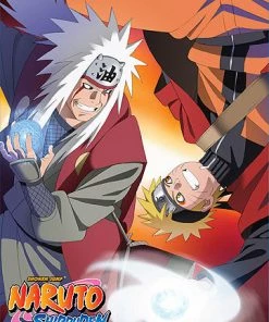 Great Eastern HOME & APPAREL Naruto Shippuden Wall Scroll "Naruto And Jiraiya"