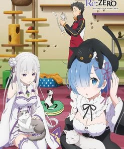 Great Eastern Re:Zero Wall Scroll "Cat Time" HOME & APPAREL