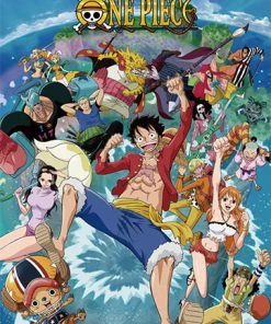 Great Eastern HOME & APPAREL One Piece Wall Scroll "Marineford Group"