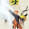 Great Eastern HOME & APPAREL Naruto Shippuden Wall Scroll "Father And Son"