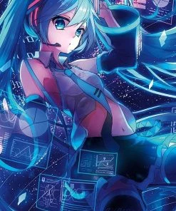 Trends HOME & APPAREL Hatsune Miku Poster "Screens"